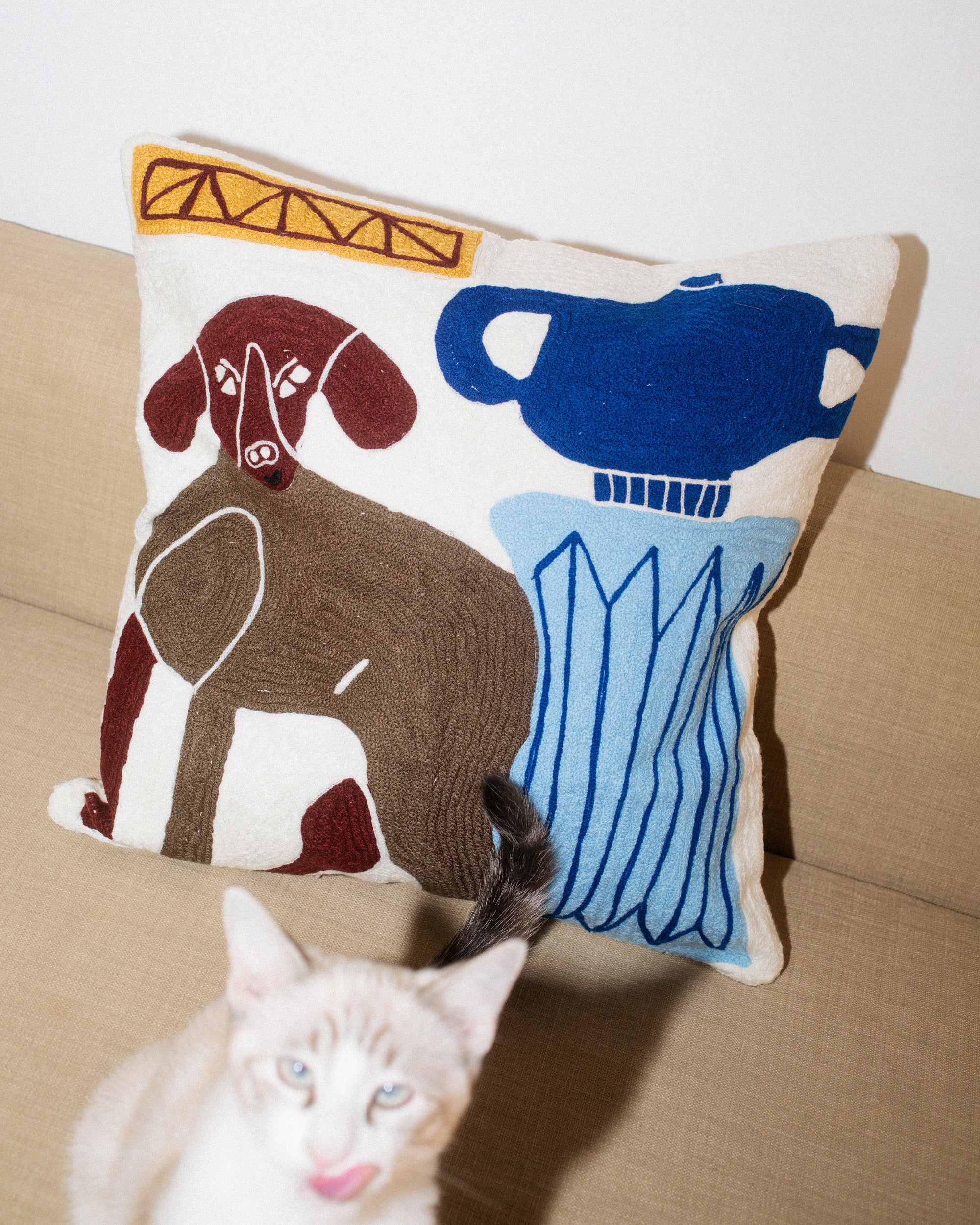 Ceramic Dog Cushion